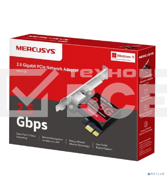 Сетевой адаптер PCI-Express Mercusys MA310E
