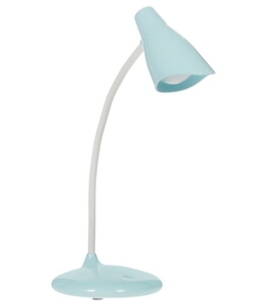 Светильник настольный Uniel TLD-559 Blue/LED/280Lm/5000K/Dimmer 3W. Сенсорный выключатель. Голубой