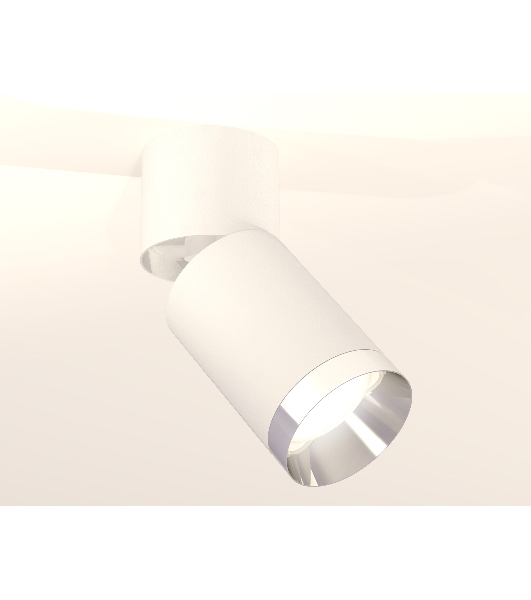 Комплект накладного поворотного светильника Ambrella light XM6312042 SWH/WH/PSL белый песок/белый/серебро полированное MR16 GU5.3 (A2220, C6312, N6132)