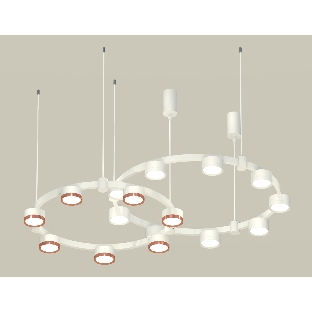 Светильник Ambrella light XR92081200/16 SWH/PPG белый песок/золото розовое полированное GX53 (A9208, C9241,C9236,N8112,N8126)