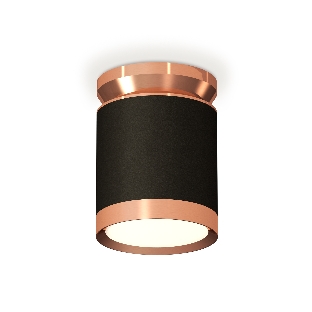 Светильник Ambrella Light XS8142035 SBK/PPG черный песок/золото розовое полированное GX53 (N8912, C8142, N8126)