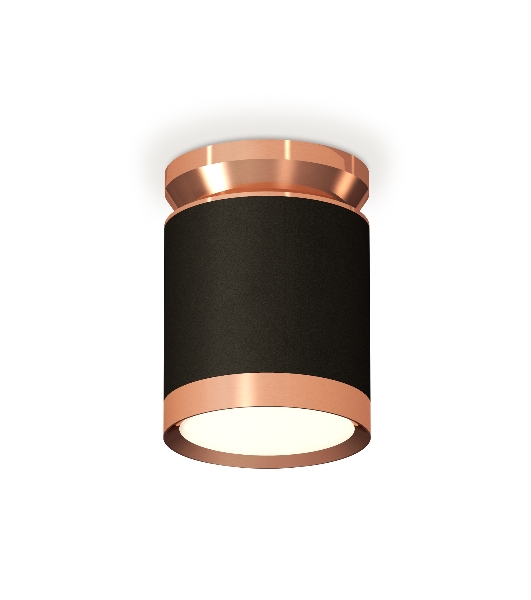 Светильник Ambrella Light XS8142035 SBK/PPG черный песок/золото розовое полированное GX53 (N8912, C8142, N8126)