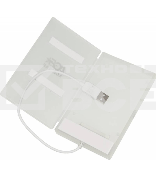 Контейнер для HDD AgeStar Внешний корпус 2.5' SATA HDD/SSD AgeStar SUBCP1 (WHITE) USB 2.0, пластик, белый, безвинтовая конструкция