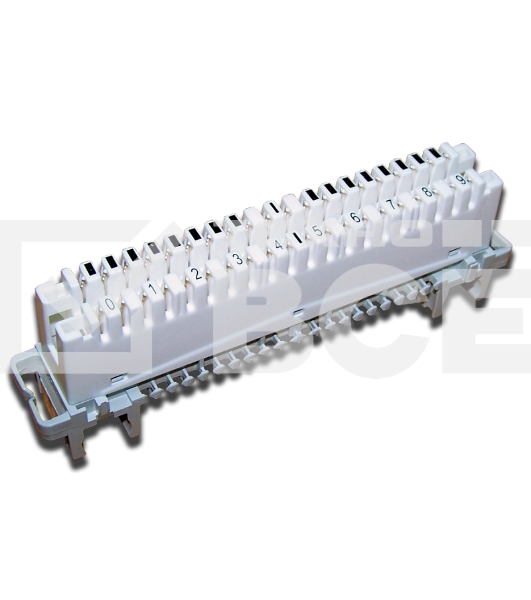 Плинт размыкаемый LSA Profil, Eco, 10 пар, маркировка от 0 до 9