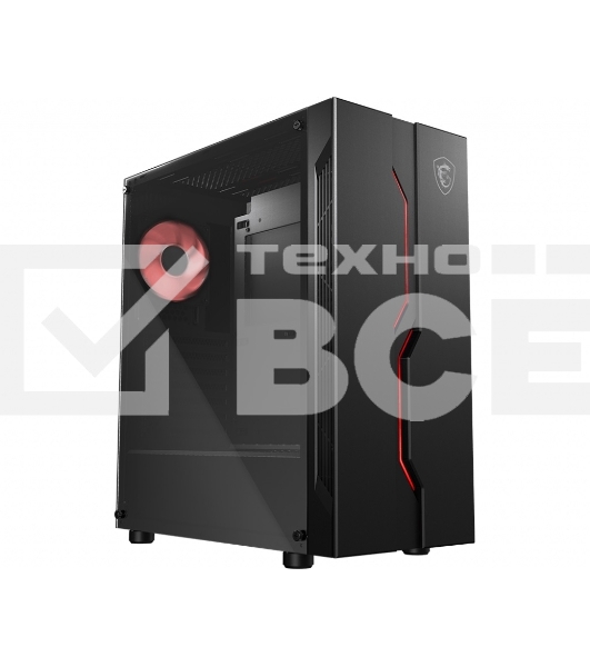 Компьютерный корпус MSI MAG VAMPIRIC 010M / mid-tower, ATX, tempered glass side panel / 1x 120mm RGB fan inc. / MAG VAMPIRIC 010M