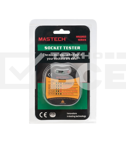 Тестер розеток MS6860D MASTECH