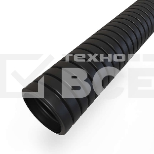 Труба гофрированная Rexant ПНД d25 мм с протяжкой черный (уп. 50 м)