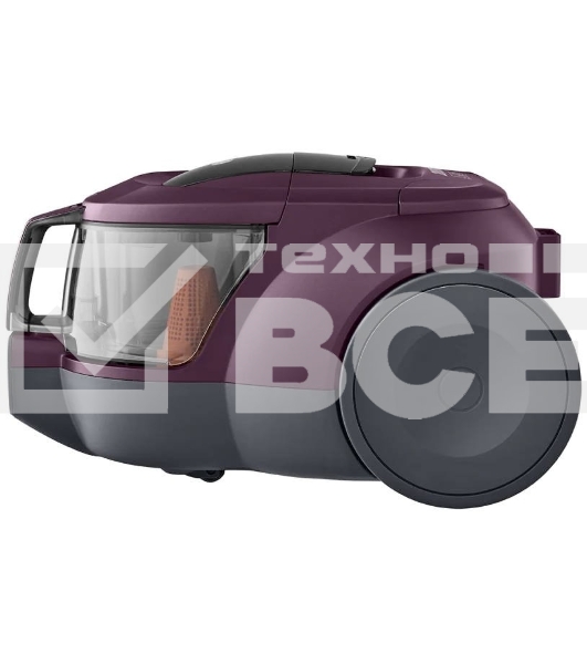 Пылесос LG VC5420NHTCW фиолетовый, 380/2000 Вт, уборка сухая, пылесборник контейнер 1.3 л