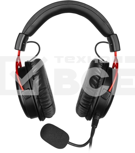 Игровые наушники SVEN AP-G1000MV с микрофоном черно-красные (mini jack O 3,5 мм (4 pin), 50 мм)