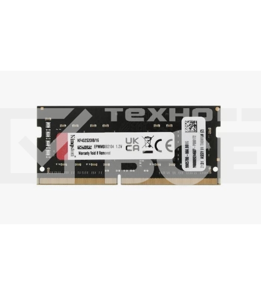 Оперативная память Kingston Fury Impact, DDR4, 16GB (1x16GB), 3200MHz, CL20