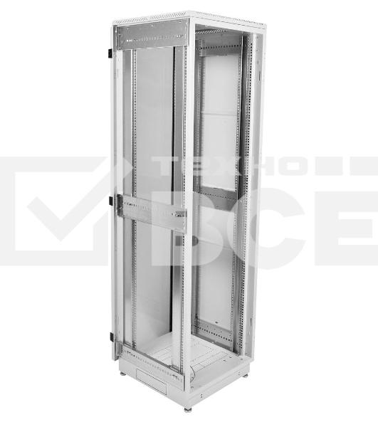 Шкаф телекоммуникационный напольный 33U (600x800) дверь стекло, черный (ШТК-М-33.6.8-1ААА-9005)