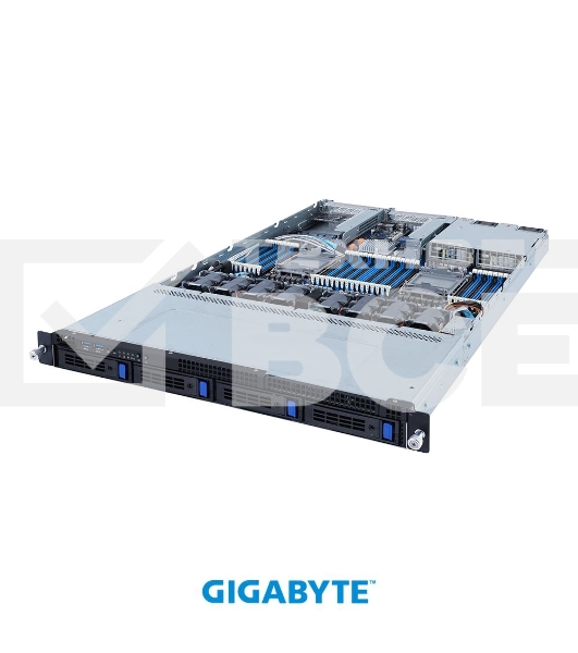 Серверная платформа Gigabyte R182-340 (rev. 100) 1U, 4x3.5