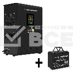 Комплект ИБП EX295997RUS + батарея 75Aч EX282983RUS 1шт (инвертор, синус, для котла, настенный) ExeGate FineSine SX-1000.LCD.AVR.2SH <1000VA/600W, чистая синусоида, цветной LCD-дисплей, AVR, 2*Schuko, линейно-интерактивный, крепление настенное/универсальн, фото2