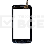 Сенсорное стекло (тачскрин) для Fly IQ450 Quattro, черное, фото3