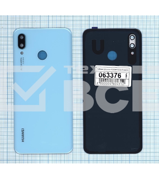 Задняя крышка для Huawei Nova 3 синяя