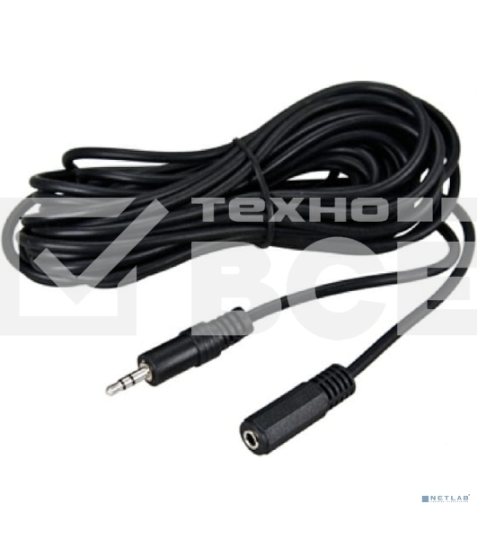 Шнур Rexant Стерео 3,5мм гнездо - Стерео 3,5мм штекер, 5м