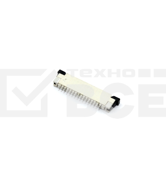 Разъем FPC  Half Coverage Bottom Contact 1.0K-BX-16PWB 16 pin высота 2мм шаг 1мм