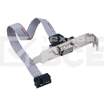 Планка на заднюю панель низкопрофильная Cablexpert CCDB9RECEPTACLE-LP, 1 порт COM/RS-232/DB9-M, фото5