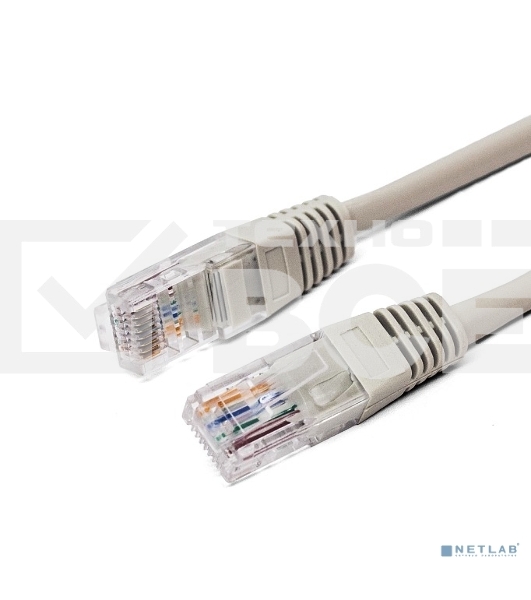 Кабель патч-корд, Filum FL-U6-0.5M U/UTP 6 cat. 0.5м, 26AWG(7x0.16 мм), омедненный алюминий (CCA), PVC, серый