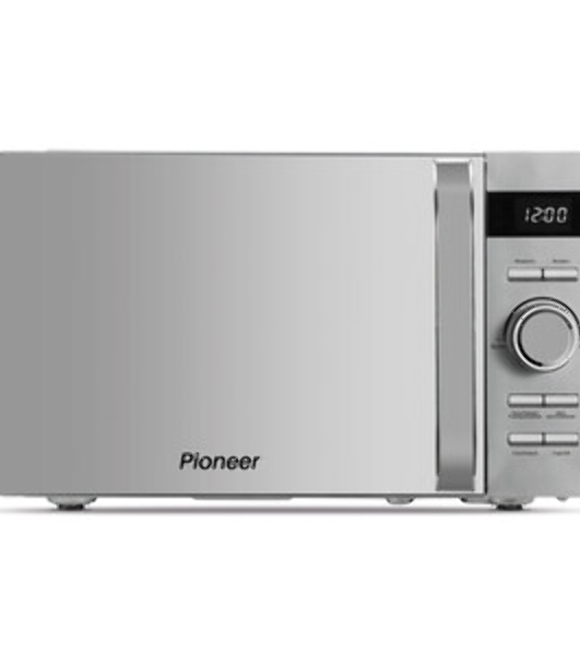 Микроволновая печь Pioneer MW229D серебристый, 20 л, 700 Вт, переключатели - кнопки, поворотный механизм