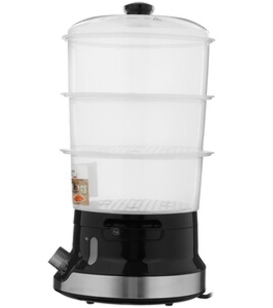 Пароварка Tefal VC204810 черный, 9 л, ярусы - 3, 800 Вт, механическое