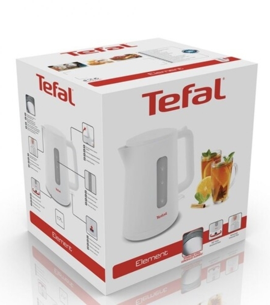 Электрочайник Tefal KO120130 белый/бежевый, 0.5 л, 650 Вт, скрытый нагревательный элемент