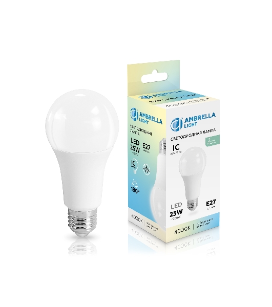 Лампа светодиодная 652504 LED A65 25W IC E27 4000K 175-265V