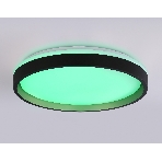 Светодиодный светильник RGB Ambrella light FZ610 BK/GD черный/золото IP20 66W 3000K-6500K+RGB D490*85 (ПДУ ИК), фото4