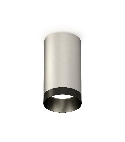 Светильник Ambrella Light XS6324011 SSL/PBK серебро песок/черный полированный MR16 GU5.3 (C6324, N6131)