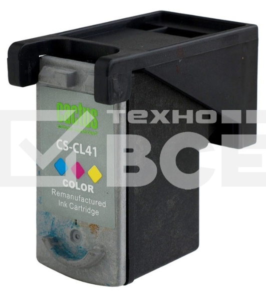Картридж струйный Cactus CS-CL41 многоцветный (18 мл.) для Canon Pixma MP150/MP160/MP170/MP180/MP210/MP220/MP450/MP460/MP470/iP1200/iP1300/iP1600/iP1700/iP1800/iP190