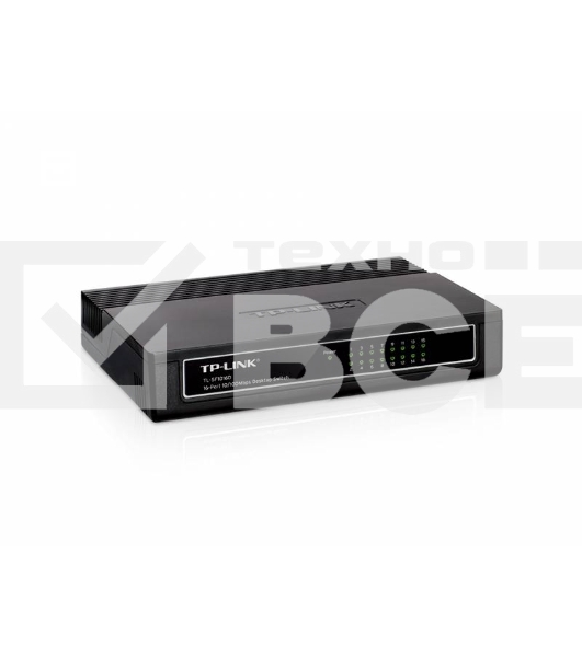 Коммутатор TP-Link SMB TL-SF1016D Коммутатор 16-port 10/100M Desktop Switch, 16 10/100M RJ45 ports, Plastic case