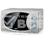 Микроволновая печь BBK 20MWS714MS серебро, 20 л, 700 Вт, поворотный механизм, фото 1