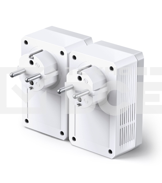 Сетевой адаптер TP-Link TL-PA4010PKIT AV600 Powerline Adapter with AC Pass Through Starter Kit, Ultra Compact Size, 500Mbps Powerline Datarate, 10/100Mbps Fast Ethernet, HomePlug AV, Green Powerline, Plug and Play