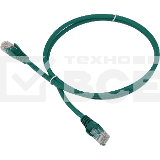 Патч-корд LANMASTER LSZH UTP кат.5e, 0.5 м, зеленый