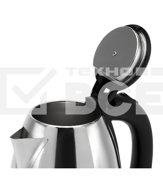 Чайник электрический Starwind SKS1050 1.8л. 1500Вт серебристый/черный (корпус: нержавеющая сталь/пластик)