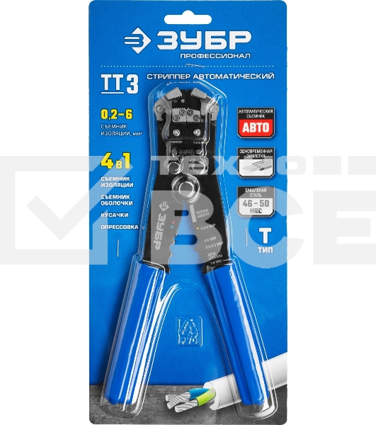 Автоматический многофункциональный стрипперЗУБР ТТ-3 22641 0.2 - 6 мм2