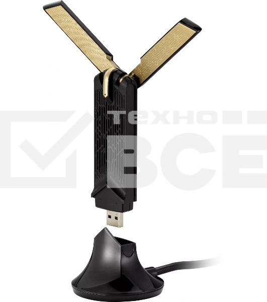 Адаптер ASUS USB-AX56WI-FI 802.11ax, 567 + 1201 Mbps USB 3.0 Adapter + внешняя антенна ; 90IG06H0-MO0R00