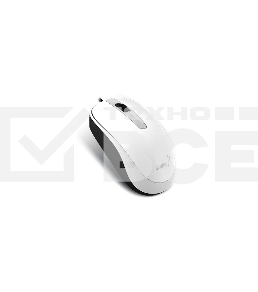 Мышь проводная Genius DX-120 белый, 1000 dpi, USB, кнопки - 3