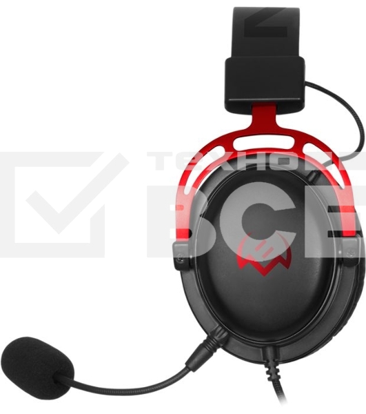 Игровые наушники SVEN AP-G1000MV с микрофоном черно-красные (mini jack O 3,5 мм (4 pin), 50 мм)