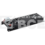 Вентиляторная панель с выключателем и термостатом 2 модуля черная FM05-22M ITK, фото 1