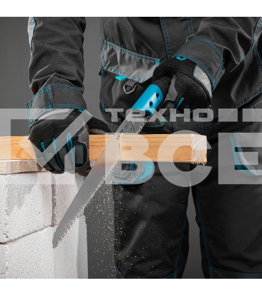 Пила по дереву Gross 23612 PIRANHA универсальная для кэмп. и сада 330мм 9-10TPI зуб3D кал.зуб 2-ком