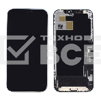 Дисплей Amperin для Apple iPhone 12, iPhone 12 Pro в сборе с тачскрином (Soft Oled), черный, фото4