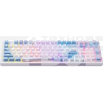 Клавиатура Defender Hawk GK-418  проводная, USB, белый + голубой, фото5
