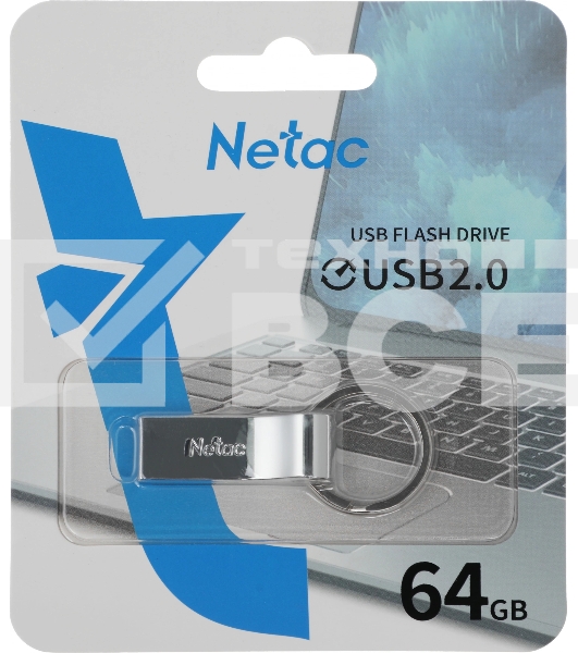 Флеш диск USB Drive Netac U275 USB2.0 64GB, retail version