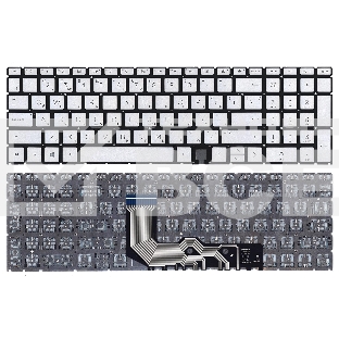Клавиатура для ноутбука HP Envy 15-ED 17-CG серебристая с подсветкой