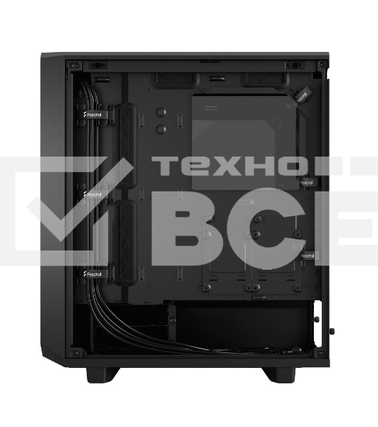 Корпус Fractal Design MESHIFY 2 COMPACT BLACK - TG / ATX, TG / 2x140mm & 1x120mm fans inc. / FD-C-MES2C-03