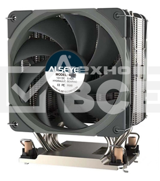 Радиатор 4U Coolserver M97 AS.01.07.0149 черный 90мм алюминий+медь 2200rpm 32db 4-pin 350W 155мм