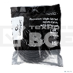 Кабель HDMI Cablexpert CC-HDMI4L-15M, 15м, v2.0, 19M/19M, серия Light, черный, позол.разъемы, экран, пакет, фото4