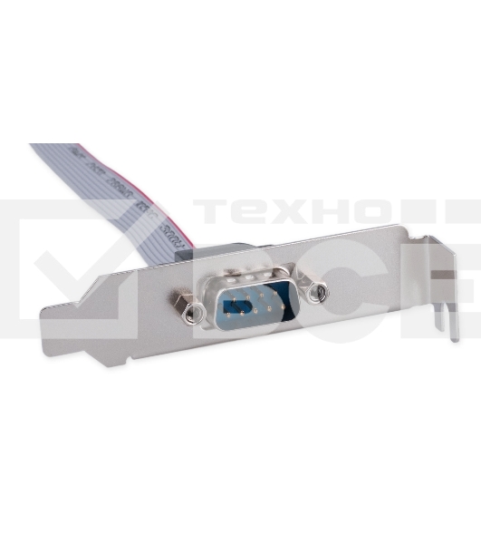 Планка на заднюю панель низкопрофильная Cablexpert CCDB9RECEPTACLE-LP, 1 порт COM/RS-232/DB9-M