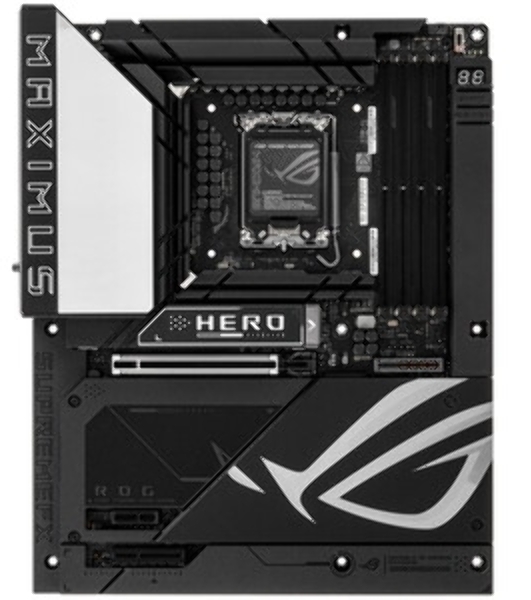 Материнская плата ASUS ROG MAXIMUS Z890 APEX, LGA 1851, Intel Z890, 2xDDR5, 4xSATA, 4xM.2, 1xPCIe 5.0 x16, 1xPCIe 5.0 x8, 2xUSB-C Thunderbolt 4, 1xUSB-C 20Gbps, 4xUSB-A 10Gbps, 4xUSB-A 5Gbps, 1x 5Gb LAN, 2x3.5 мм, 7.1, ATX